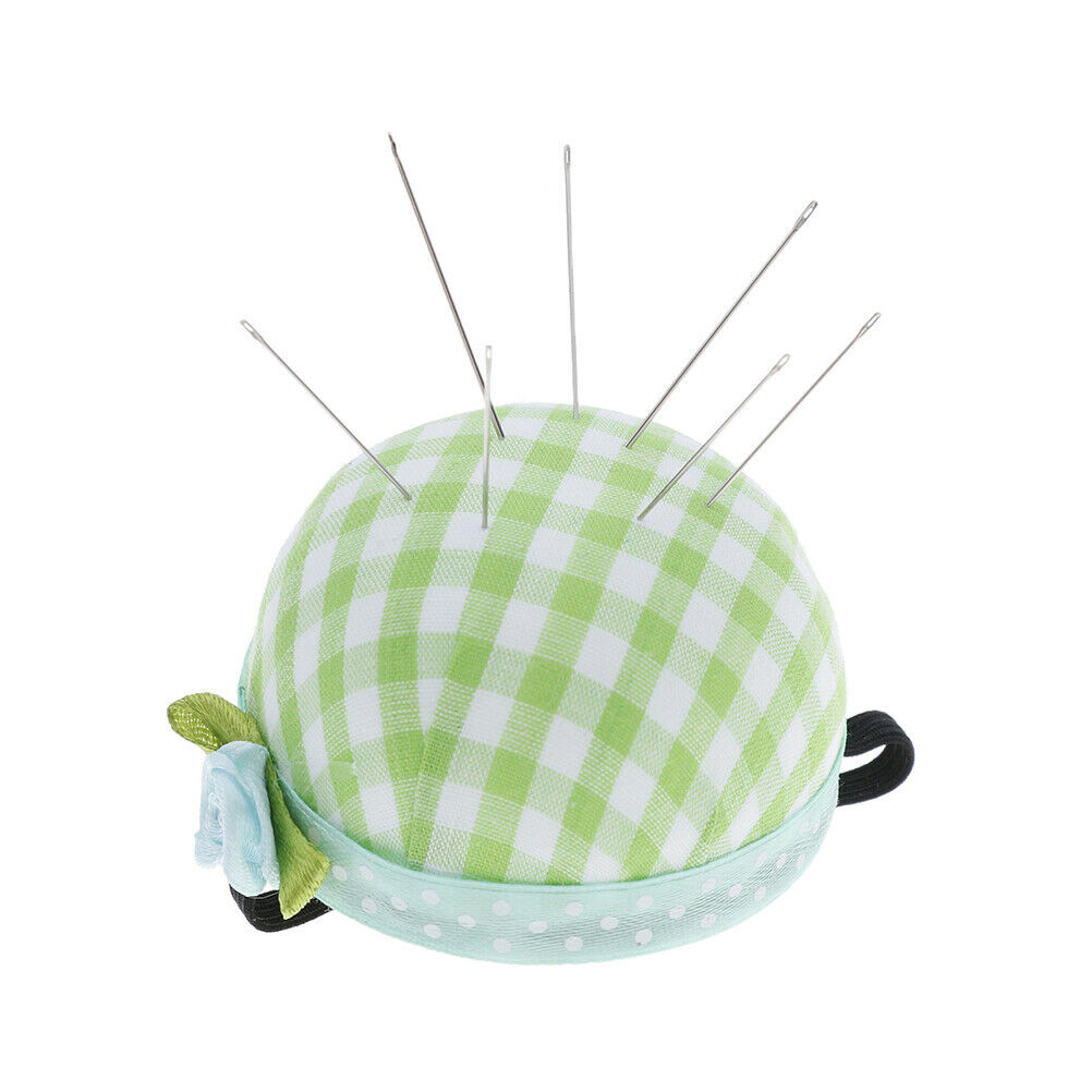 Pin Cushion Wooden Base Needle Pillow for Sewing Needles Pi.l8