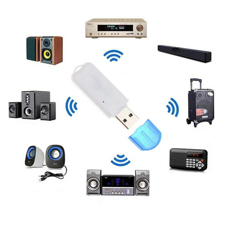 USB Bluetooth Receiving Wireless Audio Adapter Stereo With Micropho.l8