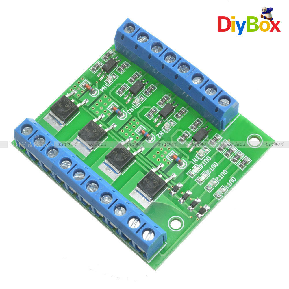 Trigger Switch Module 4-way FET MOS DC Control for PWM Motor Pump LED O6BS