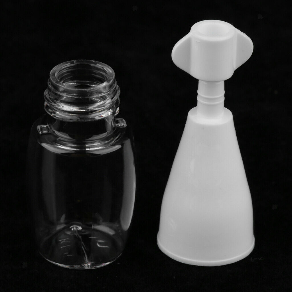 10x Refillable Essential Oil Dropper Bottles Clear Trial Jar Cannings 10ml