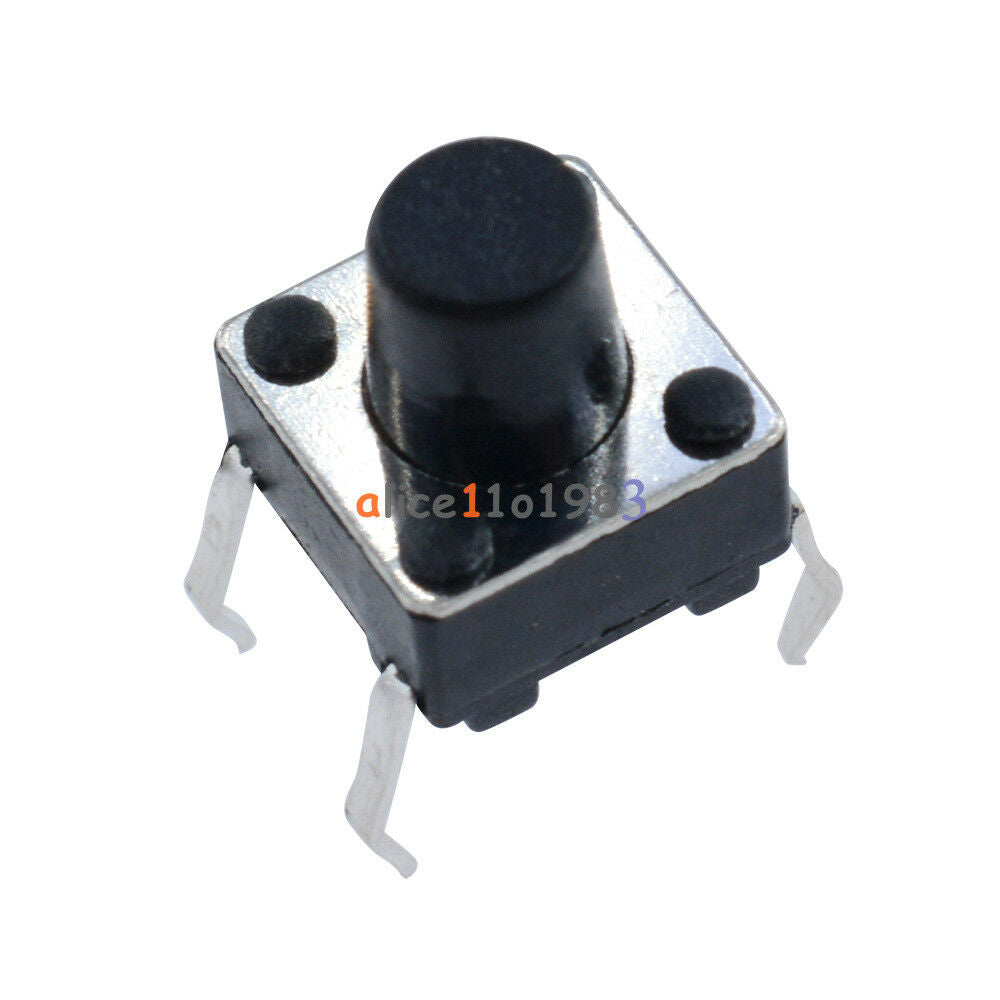 50PCS Tactile Push Button Switch Tact Switch 4-Pin DIP-4 6X6X7MM