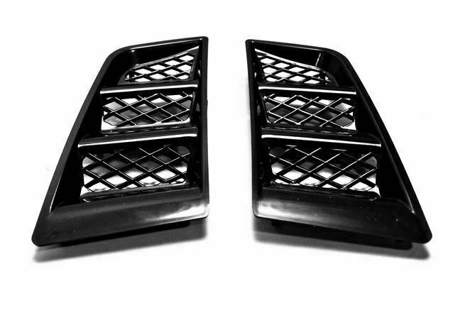 2x New RR Type Auto Hood Vent Scoop Bonnet Air Vent Air Flow Vent Duct Universal
