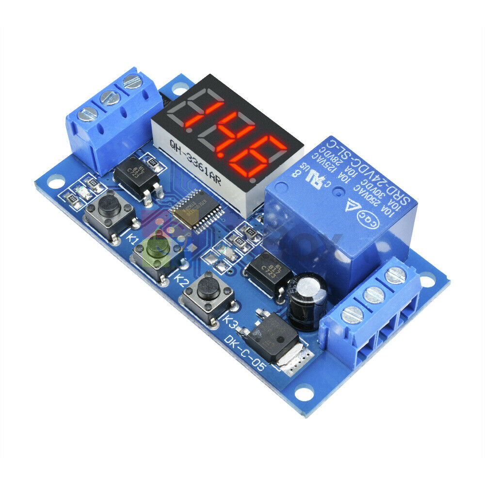 Digital LED Trigger Delay Time Cycle Timer Control Switch Relay Module 24V