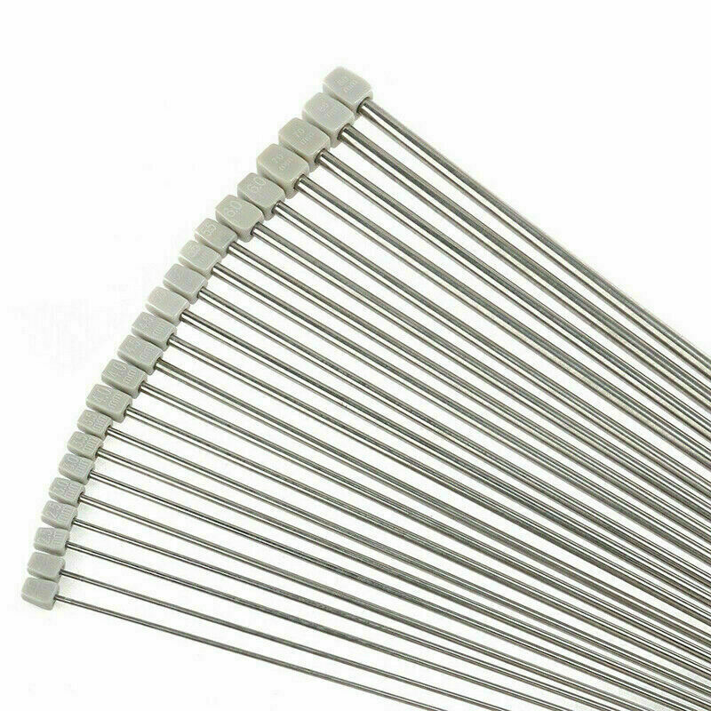 Single Kit Stainless 2-8mm 35cm Sewing Tool 22pcs/Set Pointed Knitting Needles