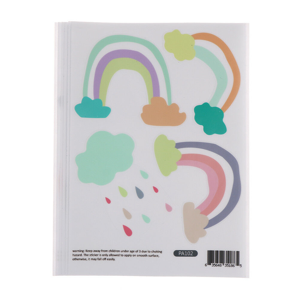 24pcs Cartoon Rainbow Cloud Wall Stickers PVC Baby Room Decoration Wall D.l8