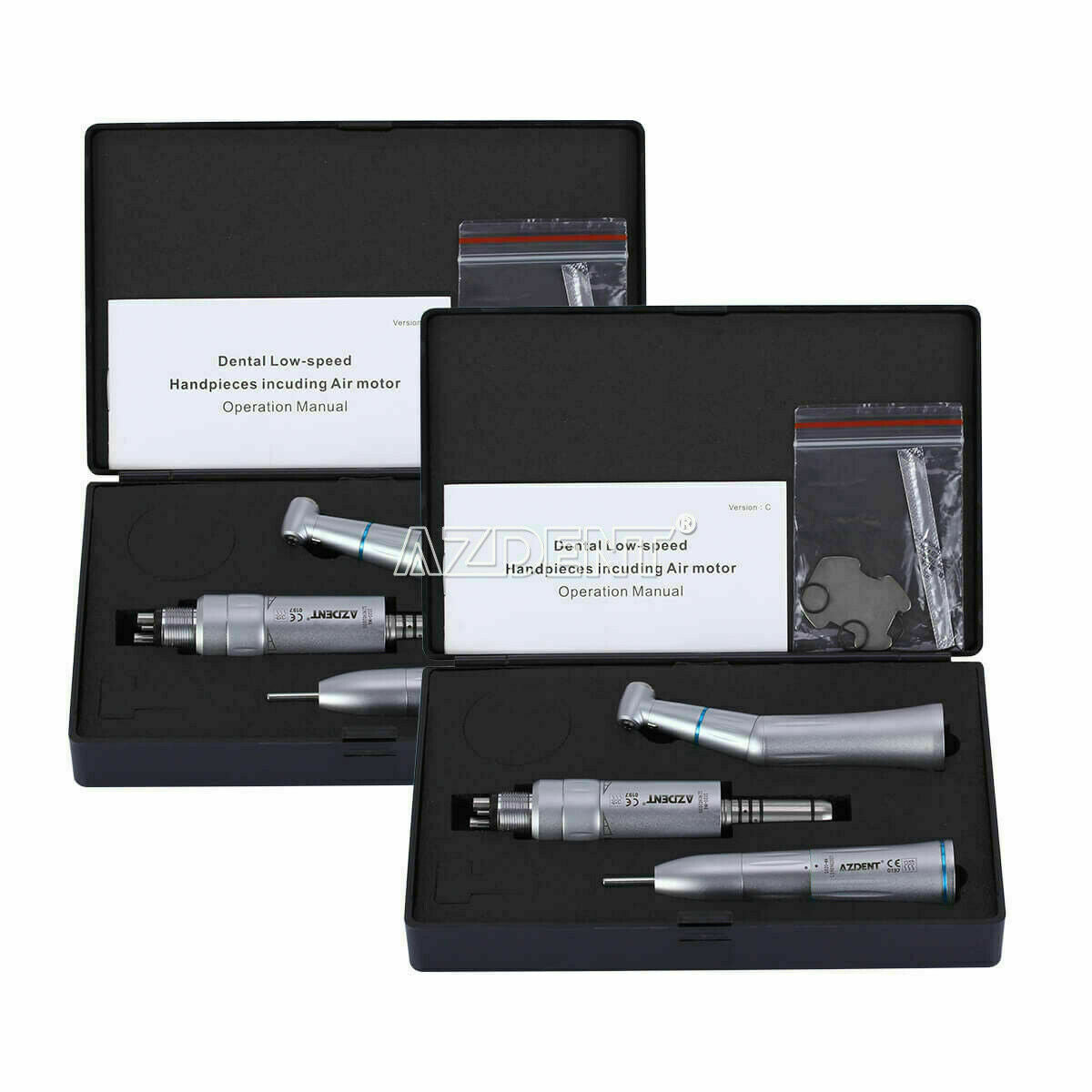 Dental Low Speed Handpieces Kit 1:1 Inner Water Internal Spray 4H Fit Handpiece