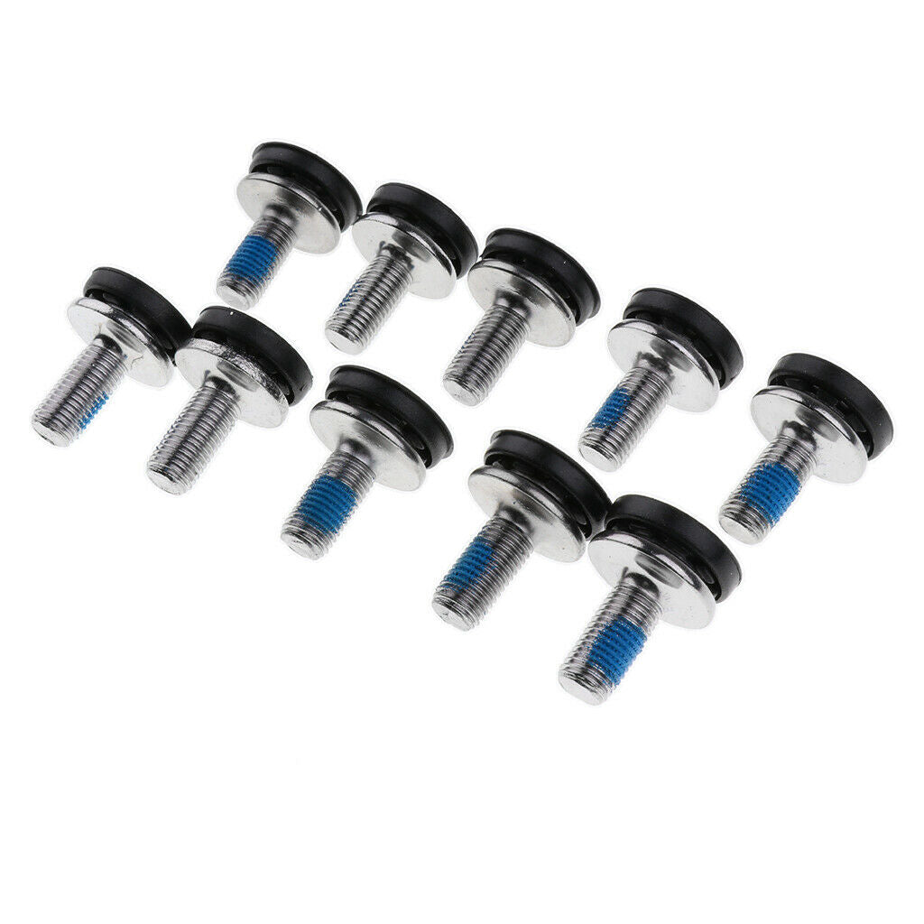 10 Pieces  Crank Bolts 18mm Aluminum Alloy with M8 Bolts Wrench