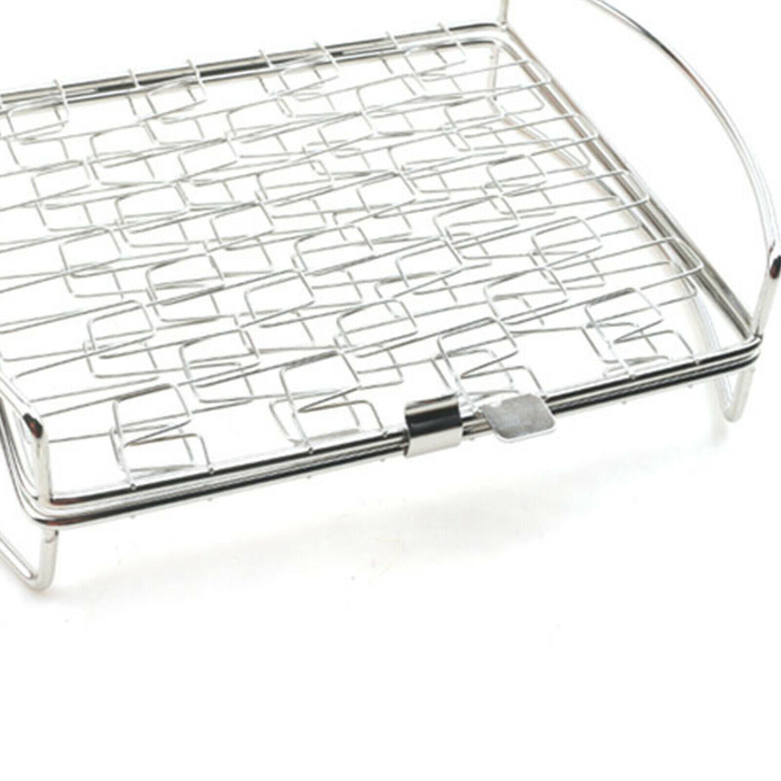 Portable Barbecue Grilling Basket Fish Meat Steak Foldable Grill Net Tool