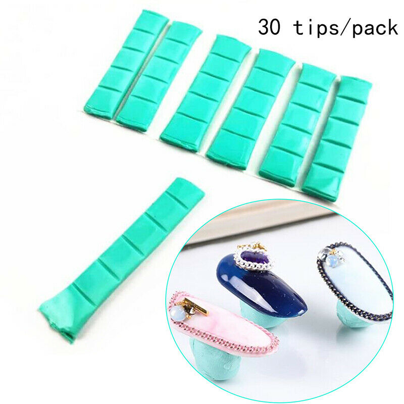 30pcs Fixing Clay Stick Removable Glue Clay Mud For Nails Tips Holder Reusa Fx