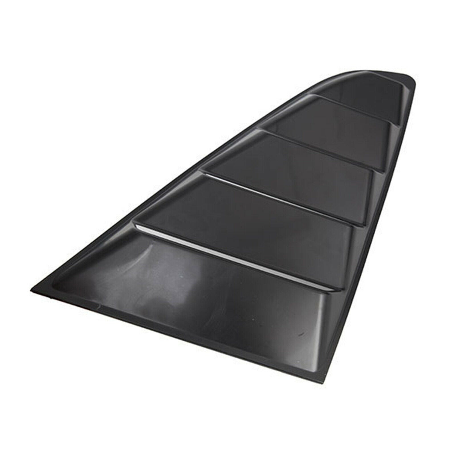 ABS Rear Side Window Louvers Spoiler Panel Matte Black for Ford Mustang