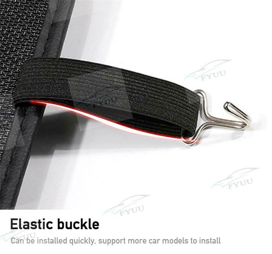 2PC Pu Leather Car Seat Anti-Kick Protector Storage Mats For Children Kid Baby