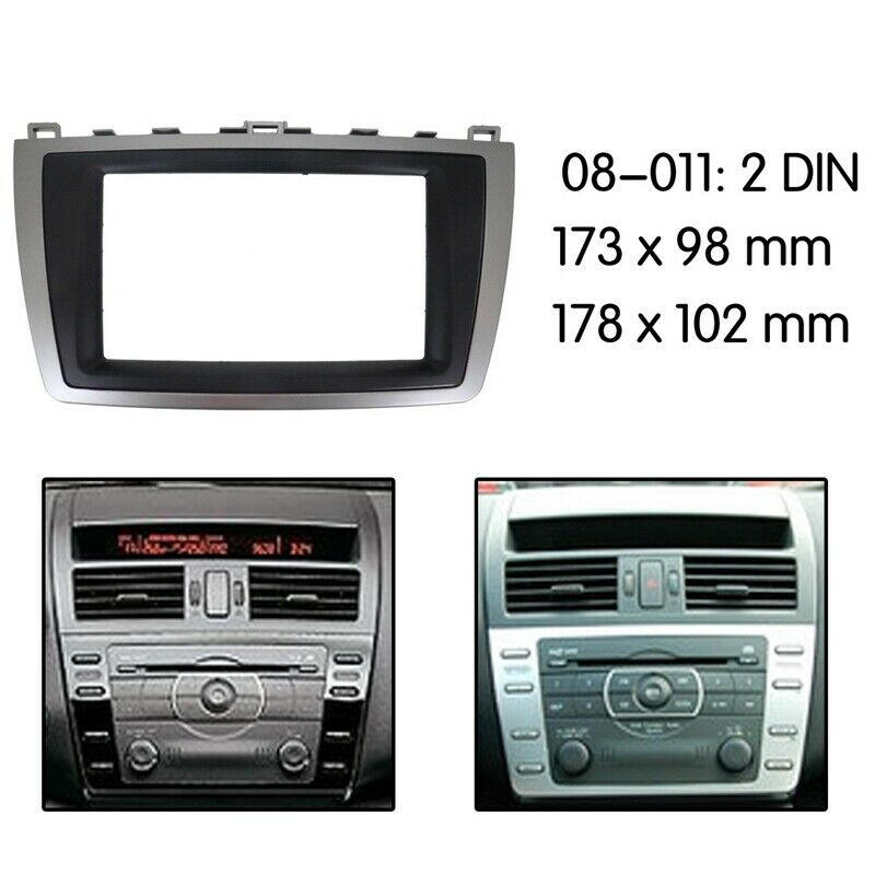 Car Radio Fascias for Mazda 6 Atenza 2009-2013 2 Din DVD Stereo Panel DashboarC3