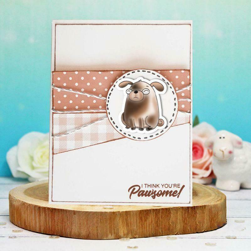 Sheep Seal Stamp with Cutting Dies Stencil Set DIY Scrapbooking Embossing Photo