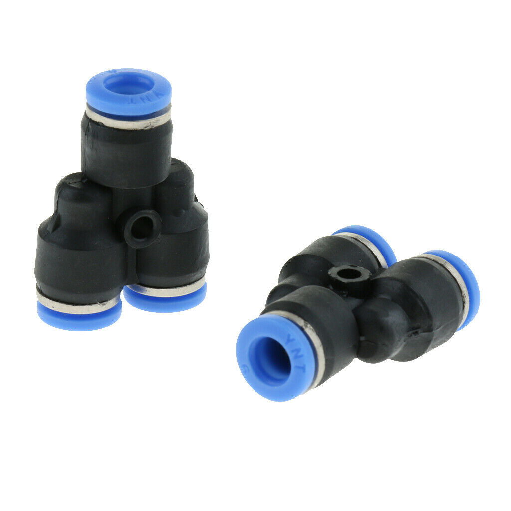 10 Pieces Pneumatic Y Connecting Hose 6mm 1/4 "compressed Air To