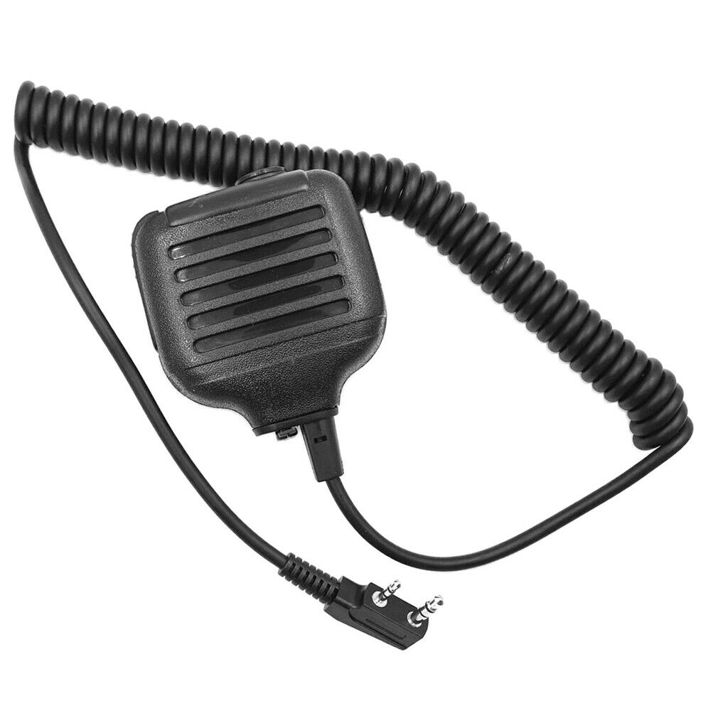 Two-Way Radio Waterproof Remote Speaker Microphone Black For   Radio