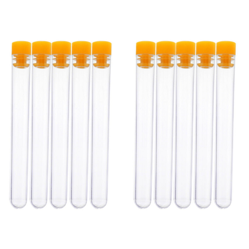10Pcs Clear Plastic Knitting Needles Storage Tubes Hand Sewing Tool Crafts
