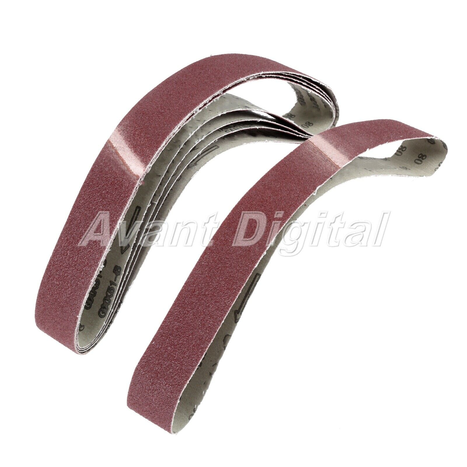 Aluminium Oxide 60# Grit Sharpening Belts Abrasive Polishing Sanding Paper 5pcs