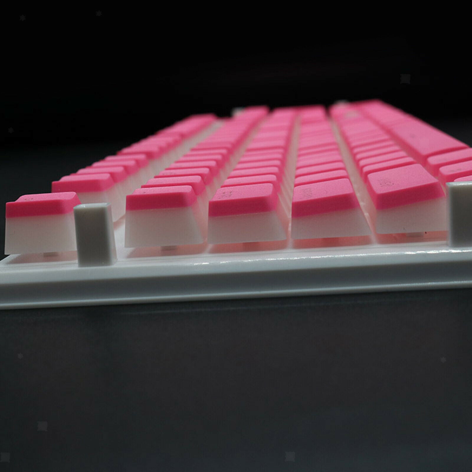 108 Keys Pudding Keycaps Set DIY for Cherry MX Mechanical Keyboard Pink