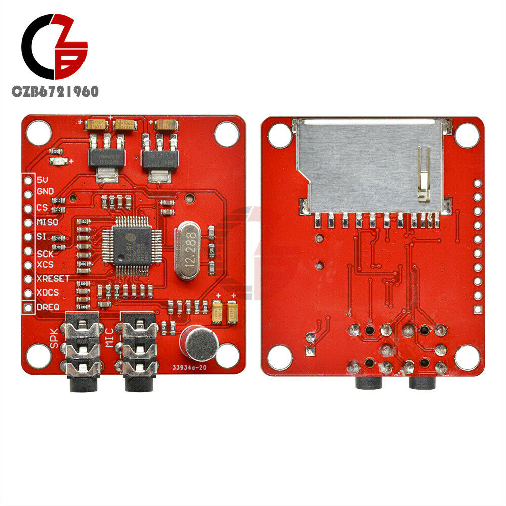 VS1053 MP3 Module & SD card slot VS1053B Ogg real-time recording for Arduino