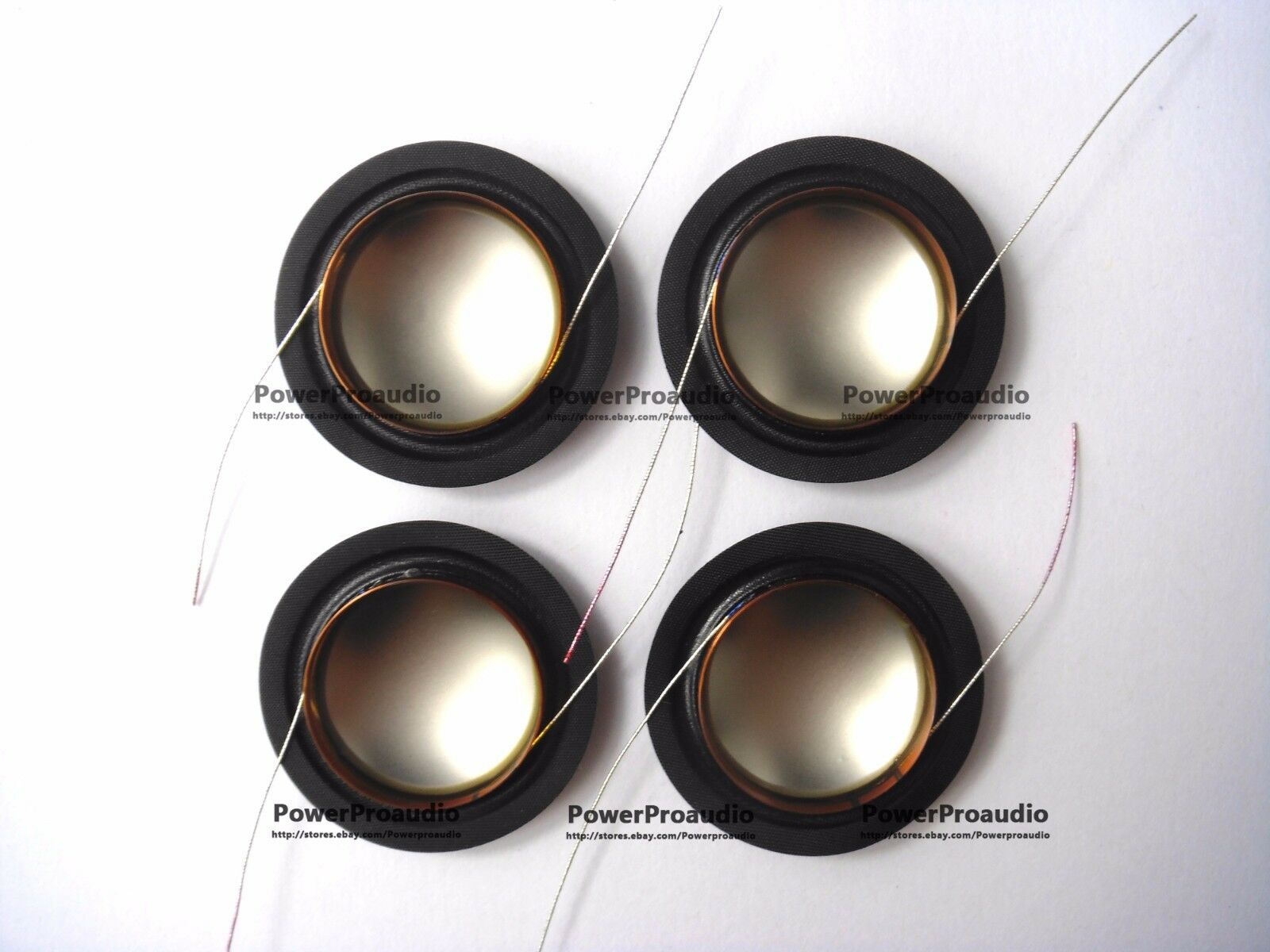 4pcs Aftermarket 25.4 mm TITAN tweeter diaphragm voice coil 1 inch Titanium+Silk