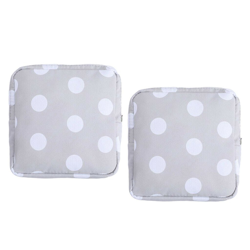 2 Pieces Cotton Sanitary Bag Pad Napkin Towel Credit Card Coin Holder Girls