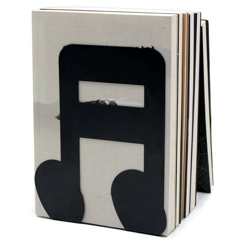 Bookends Black,Decorative Metal Book Ends Supports for Shelves for Shelves OB7N9