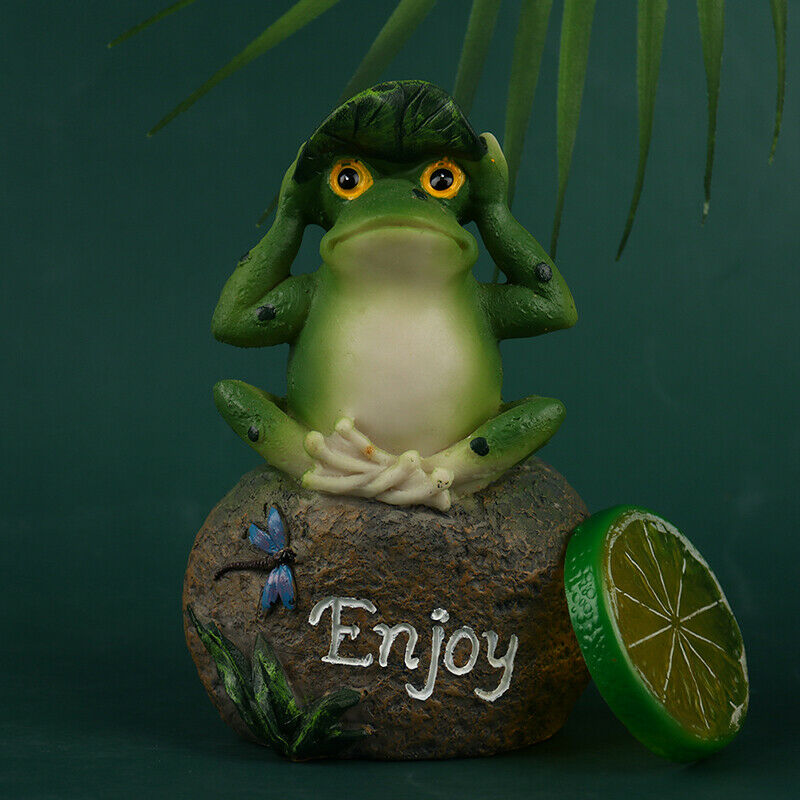 Frogs Garden Statues Sculptures Garden Yard Frogs Landscaping Stone Ornam.l8