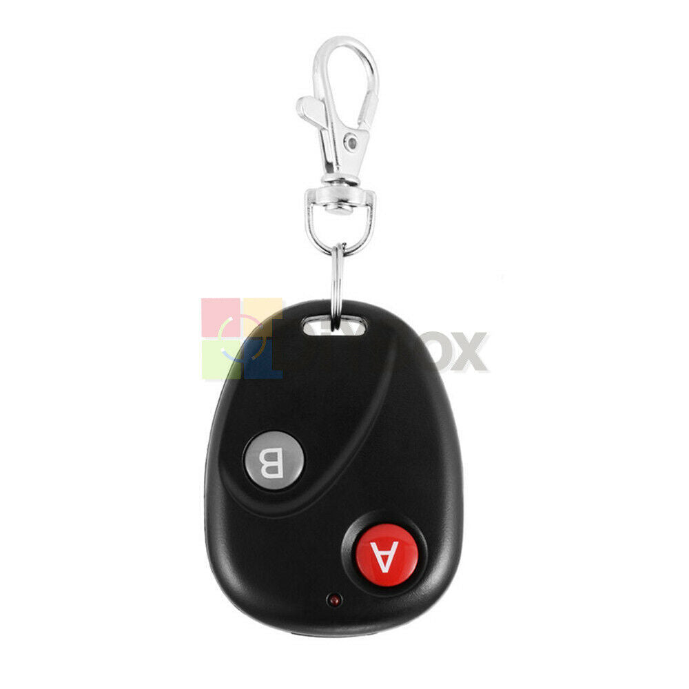 2PCS DC 12V 433MHz RF Remote Control 2 Key Garage Gate Door Transmitter Wireless