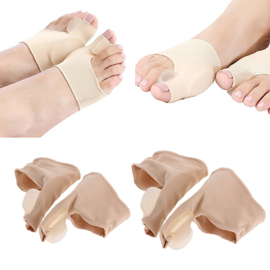 2 Pairs Elastic Hallux Valgus Socks Straightener Foot Care Relieve Fatigue