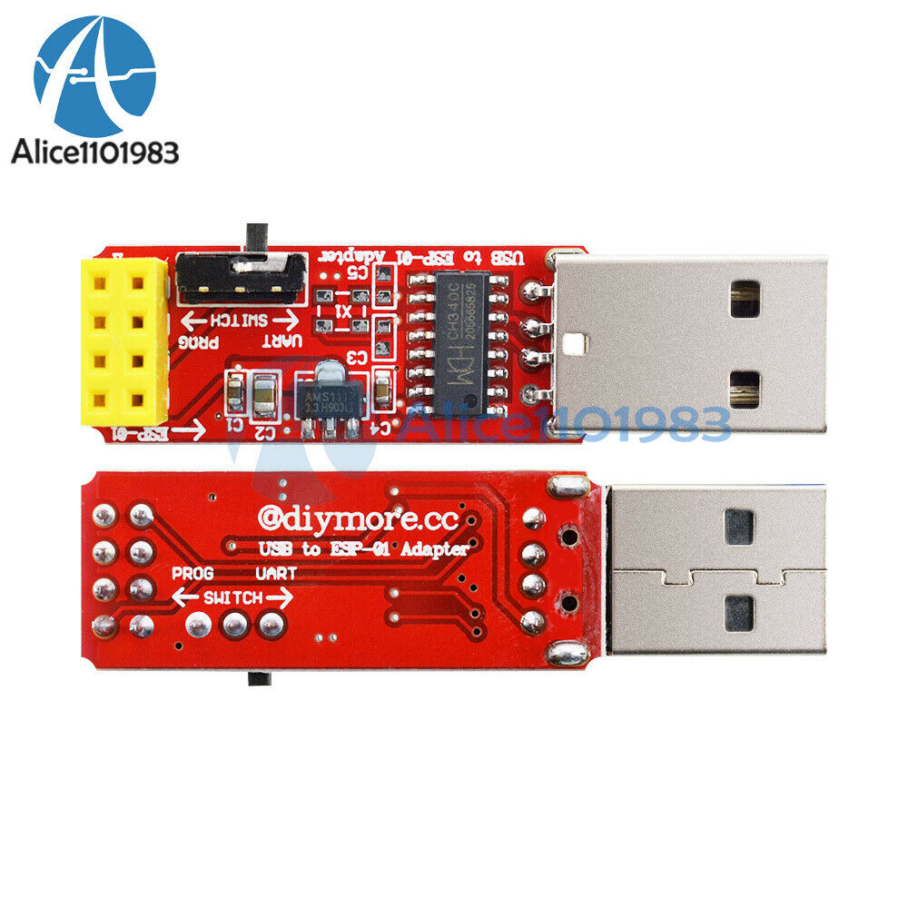 4.5V-5.5V USB to ESP8266 ESP-01 Wireless Wifi Adapter Module with CH340G Driver