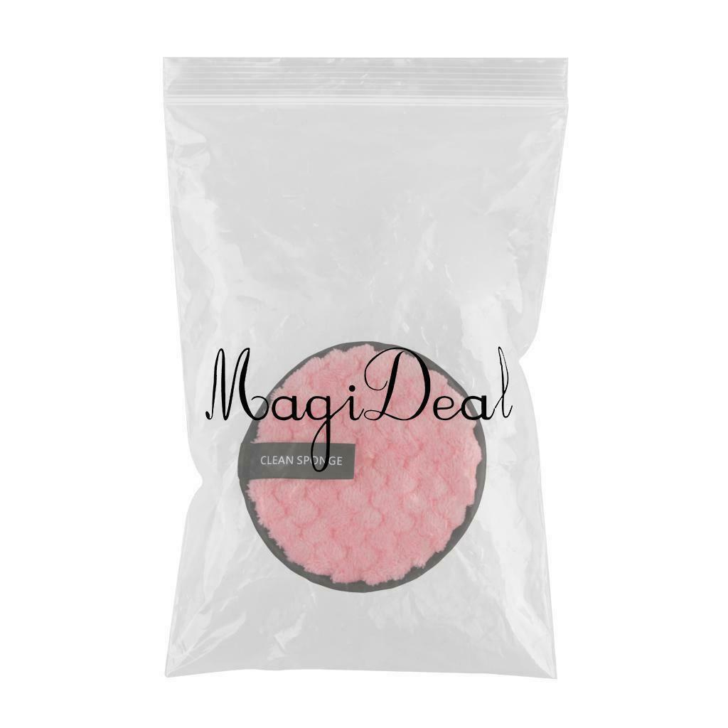 2 Ways Face Wash Puff Facial Cleaning Pad w/ Hang String,(4 Pack)Micro Fibre