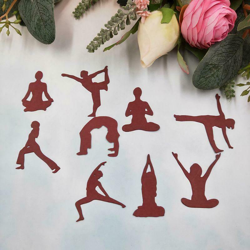 Yoga Girl Metal Cutting Dies Stencil DIY Scrapbooking Album Stamp Card