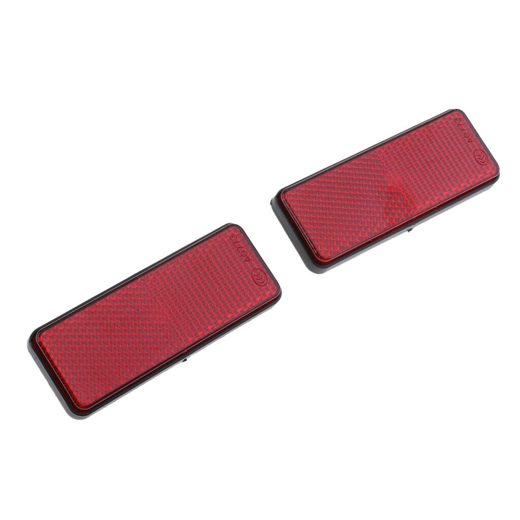 Rectangle Reflectors Universal for Motorcycle ATV Dirt Bike Scooter