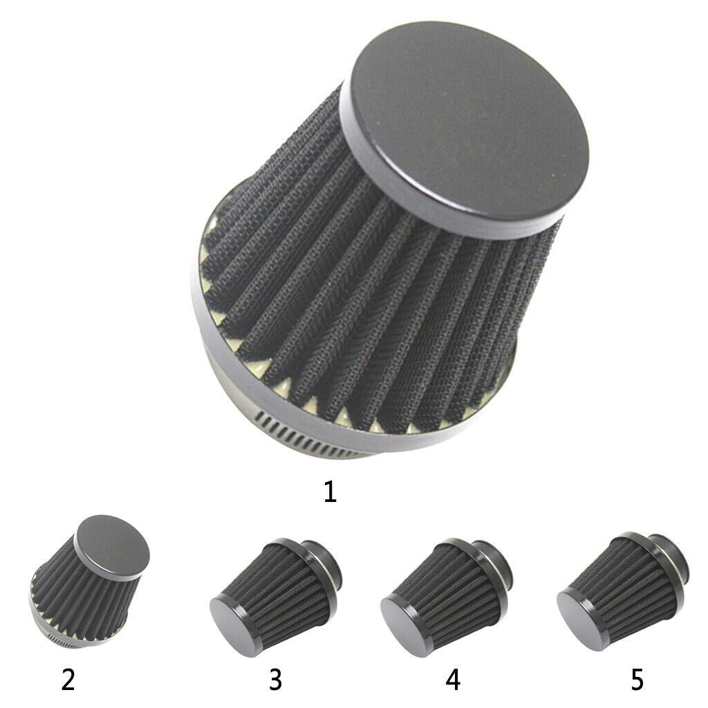 Black 50mm Air Intake Filter for Universal Motorcycle Dirt Bike ATV Quad Pit