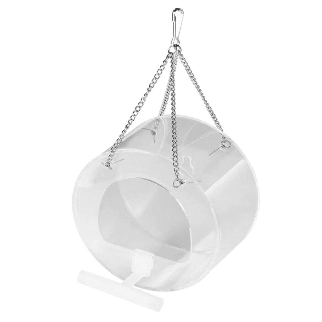 Window Bird Feeder Food Box - Clear Acrylic - Removable Slide Out Tray Outdoor