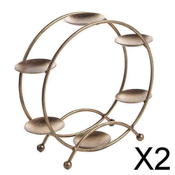2X Cupcake Stand Cupcake Holder for 6 Cupcakes Desserts Macaron Cake Golden