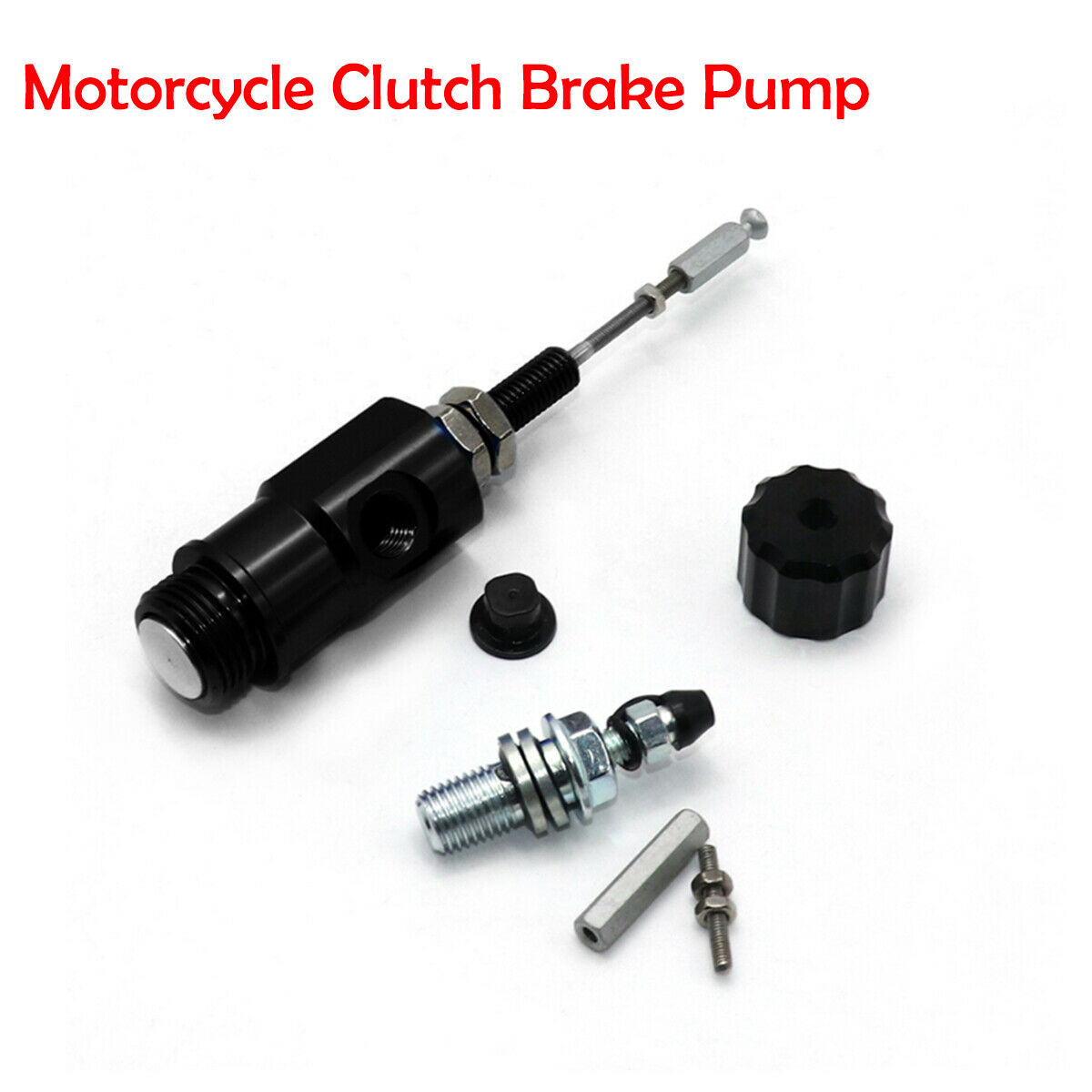 1PCS Motorcycle Aluminum Alloy Hydraulic Clutch Brake Pump Adjustable Black