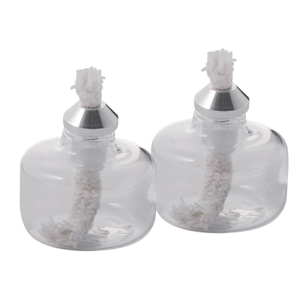 2Piece Mini Alcohol Lamp Glass Small with 8ml Stirling Engine Accessories
