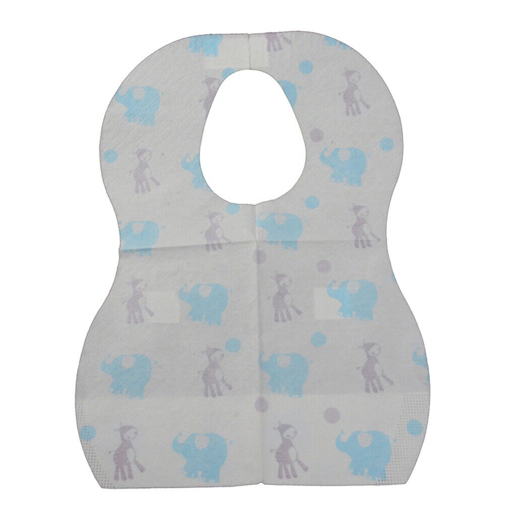 Infants Teething Waterproof Bib Disposable Burp Cloth Home Travel Elephant