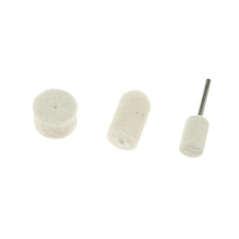 88 Pcs Wool Felt Buffing Polishing Pad Wheel Cone Tips Grinder For Dremel Rotary