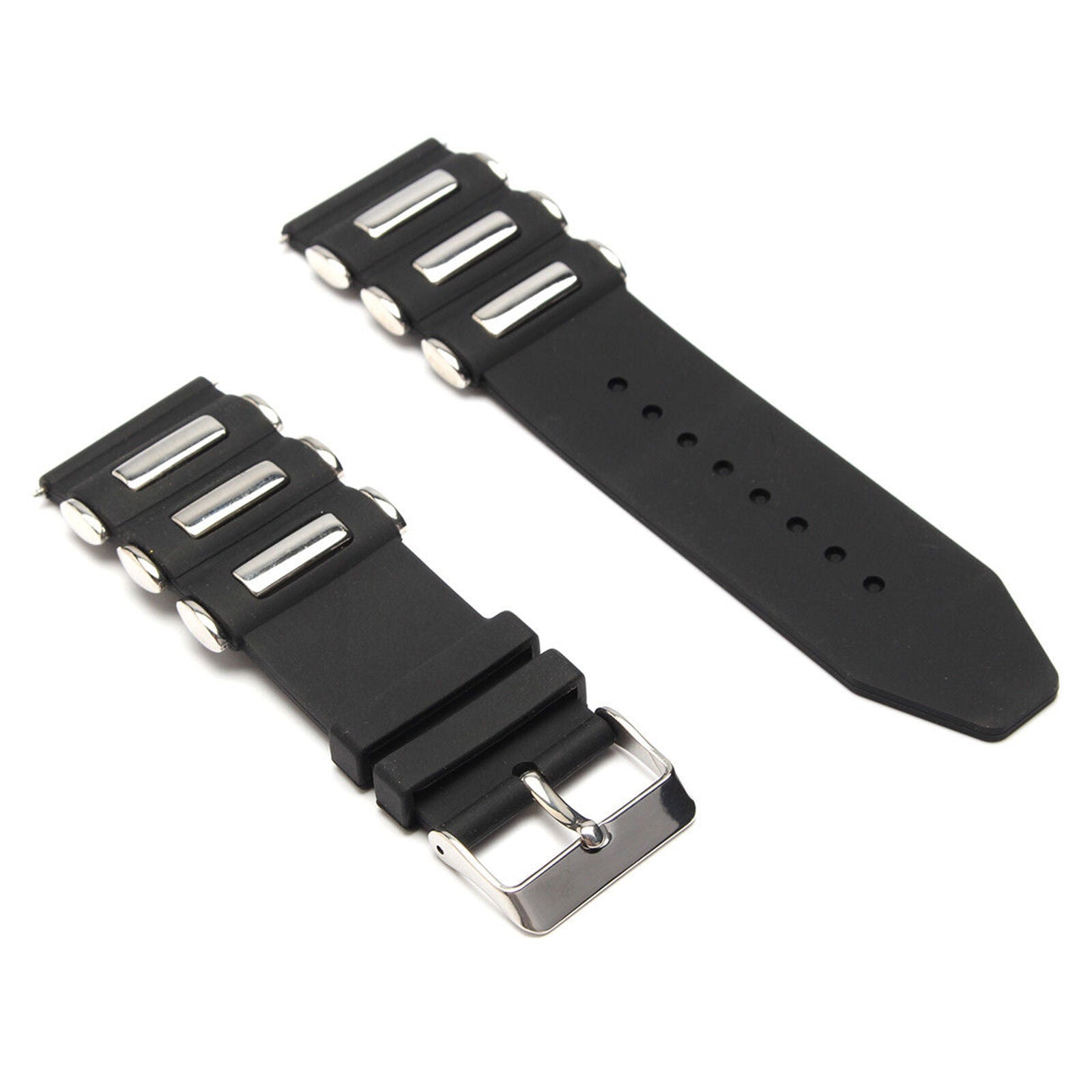 Silicone Rubber Diver Band Strap For Invicta Excursion 18202 Black 26mm