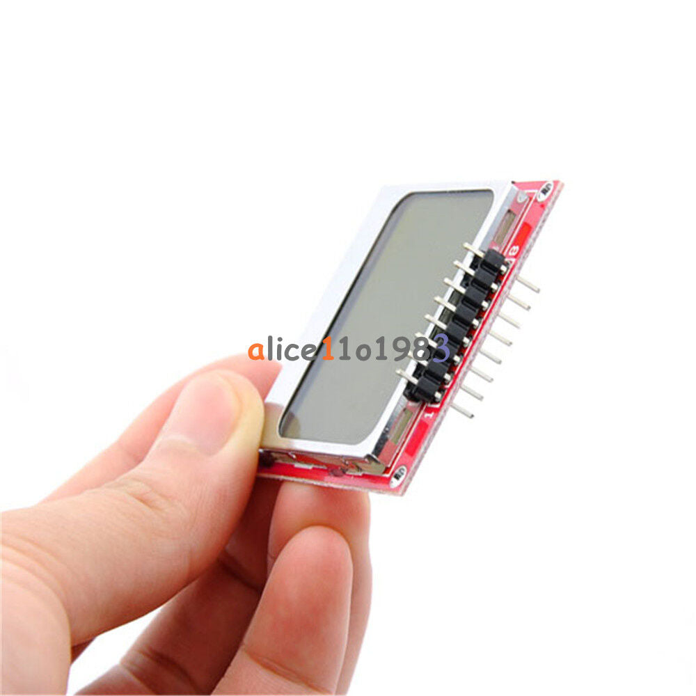 2PCS 84x48 Nokia LCD Module Blue Backlight Adapter PCB Nokia 5110 LCD Arduino