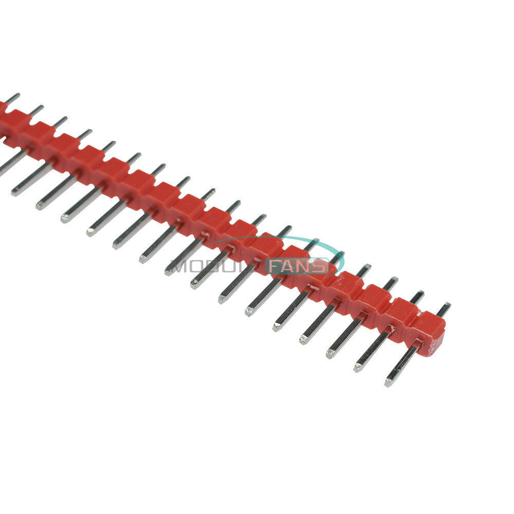 10PCS Red 40Pin 1x40P Male Breakable Pin Header Connector Strip 2.54mm M