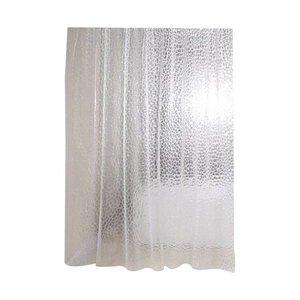 Shower Curtain Bathroom Liner Mildew Resistant Bath Curtain Clear 180x200cm
