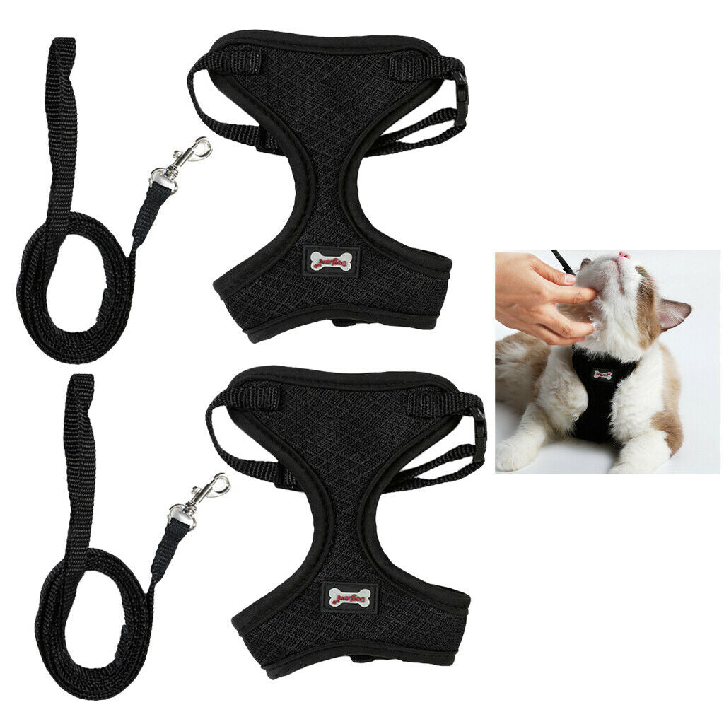 Pack of 2, Pet Cat Kitten Soft & Comfy Made Well 120cm/3.94ft Leash Puppy Dog