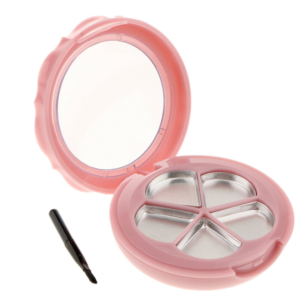 Empty Makeup Palette Powder Eyeshadow Blush Lip Gloss DIY Case Pink