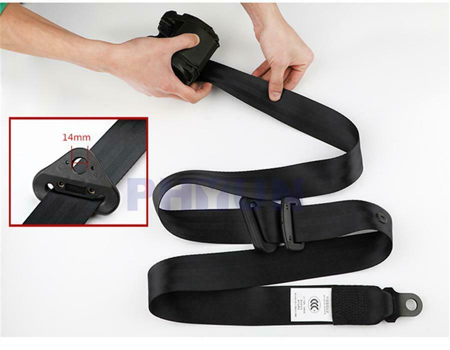 3 Point Retractable Safety Seat Belt 280cm Adjustable Length For Car SUV Truck