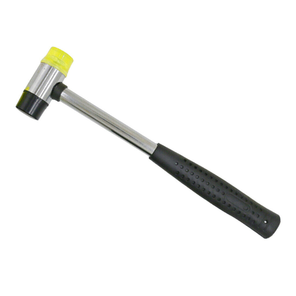 25mm Dual Head Plastic and Rubber Hammer Mallet for Jewelry, Leather Crafts,