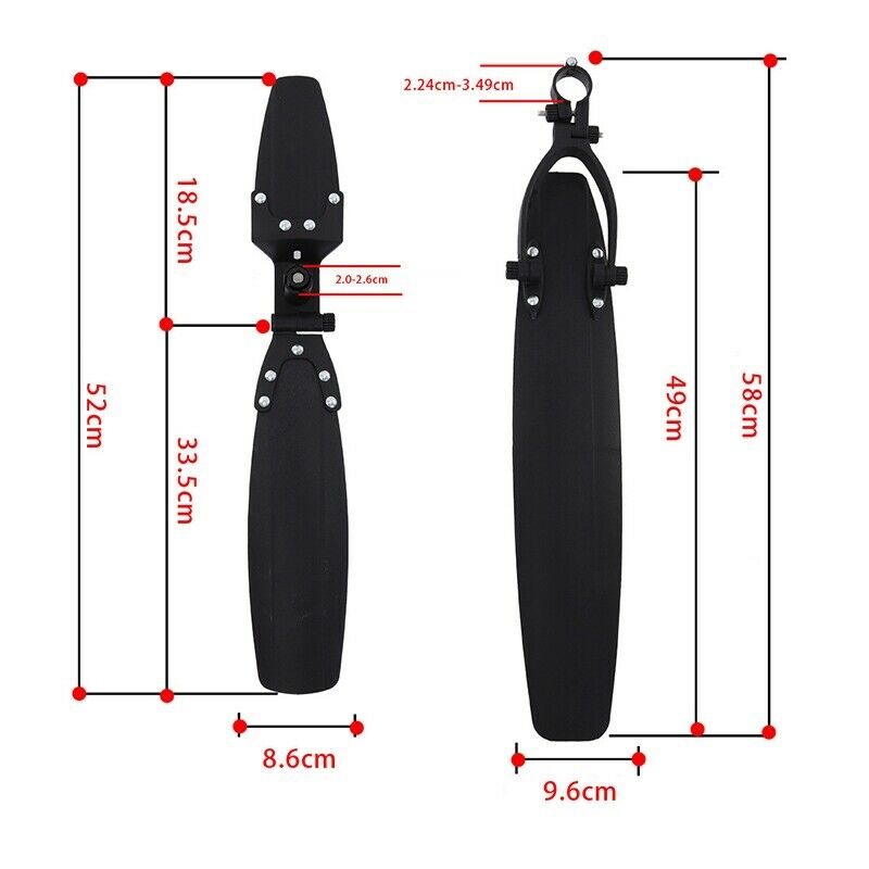 Bicycle Mudguard 20-26Inch Bike Fender Front Rear Mud Guard for MTB Bikes CyB6G3