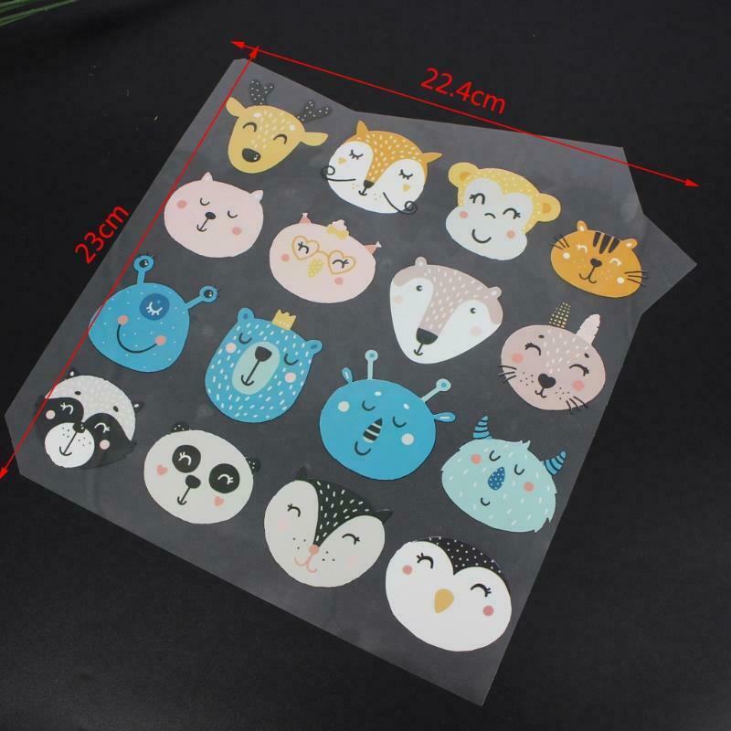 Heat Transfer Iron Stickers Cartoon Animal DIY Clothes Patches for Kids Patch